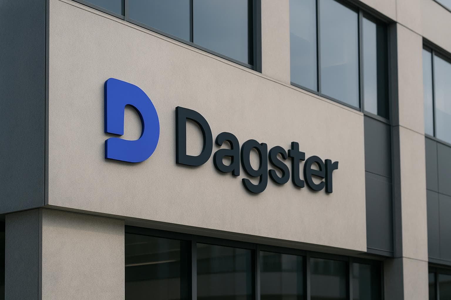 Dagster data orchestration platform logo on clean background
