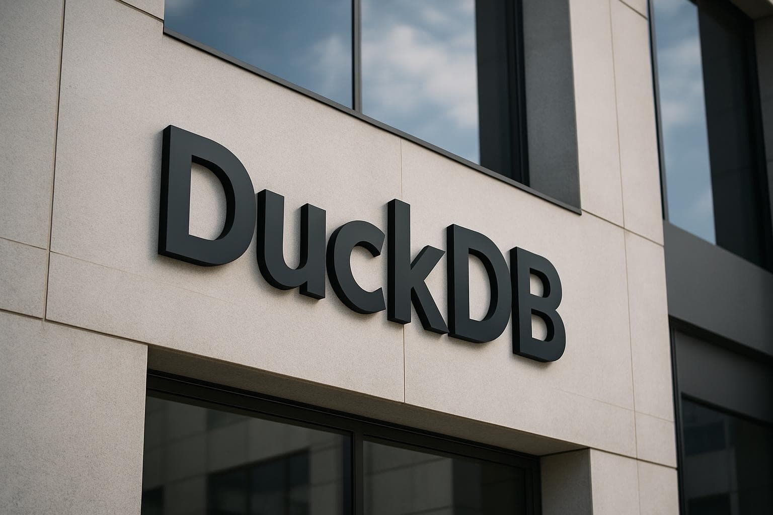 DuckDB database logo on a clean background representing CSV data analysis