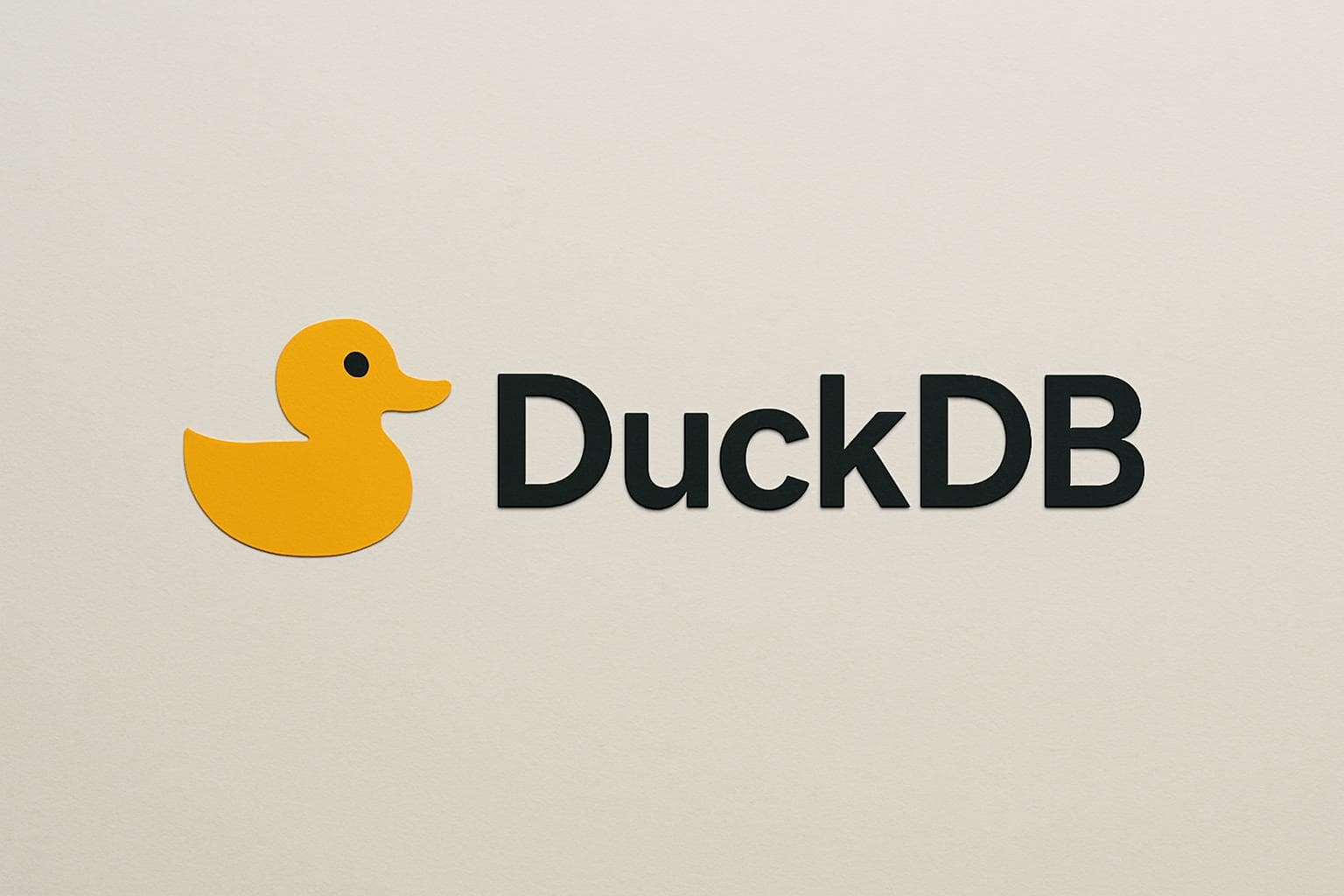 DuckDB logo on a clean background