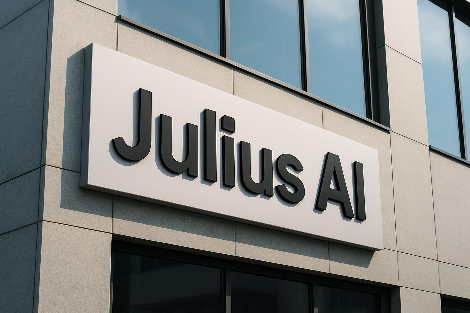 Julius AI logo displayed on a clean professional background