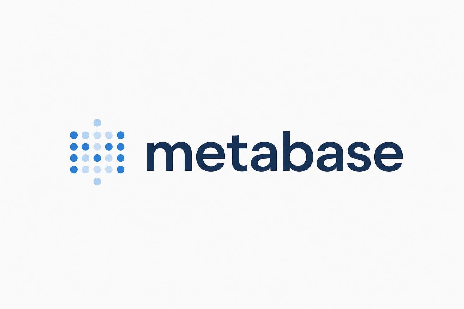 Metabase logo displayed on a clean background representing self-service business intelligence