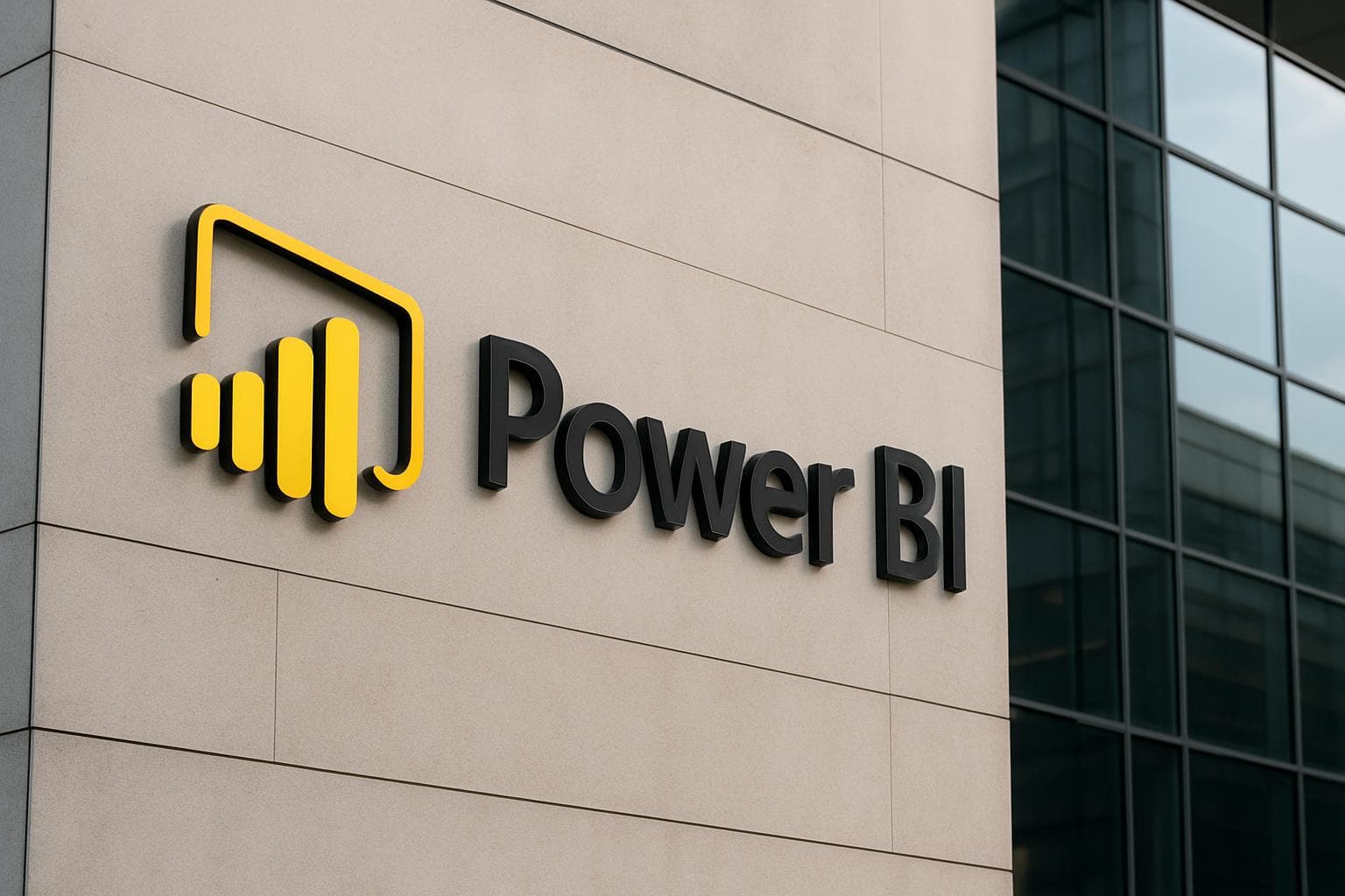 Power BI Desktop report canvas showing charts and data visuals