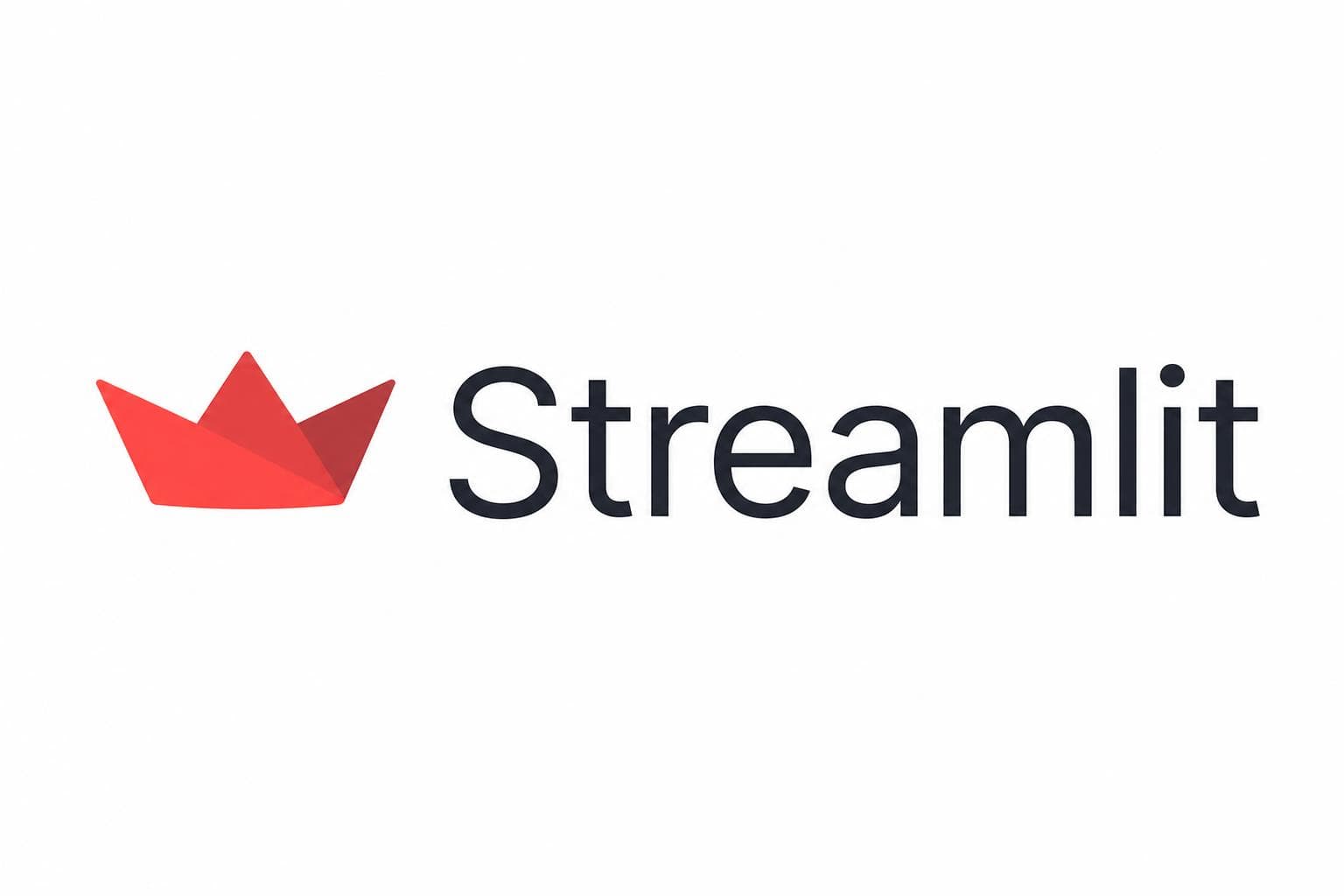 Streamlit logo on a clean white background