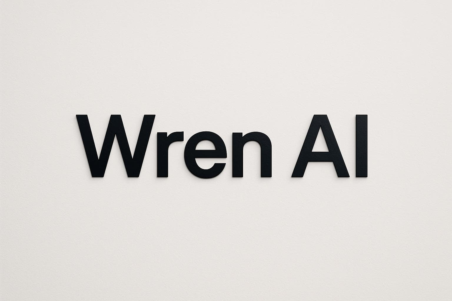 Wren AI logo on clean background